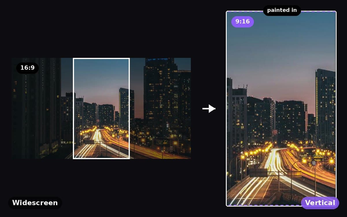 Make it vertical: before and after